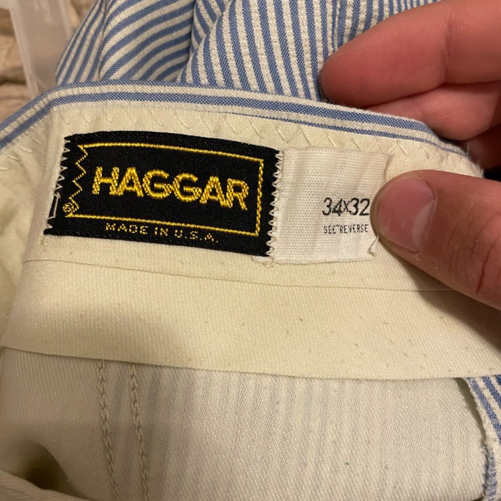 HAGGAR Striped Pants - Picture 2 of 4